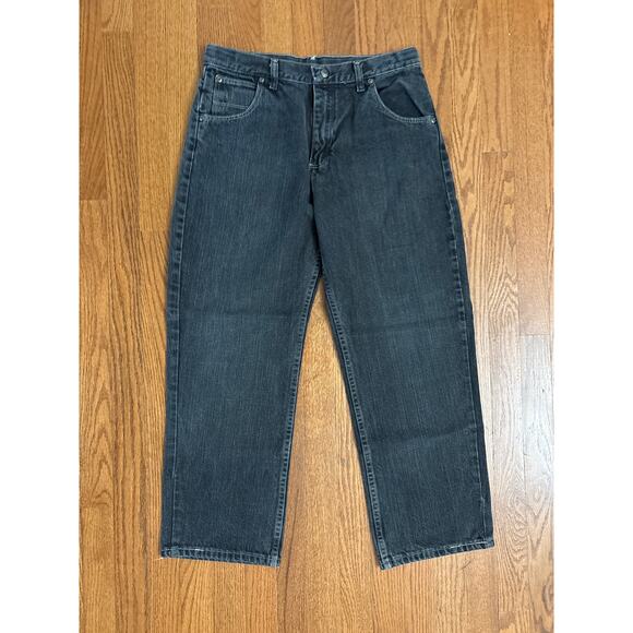 Wrangler Black Washed Youth Boy's Jeans Size 14 Husky- EUC - Picture 1 of 7